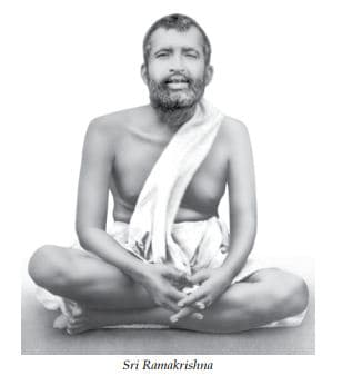 Sri Ramakrishna seated in samadhi, 1881 photograph